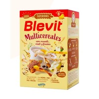 Blevit Multicereales Con Muesli Miel y Frutas 2x250 Gr