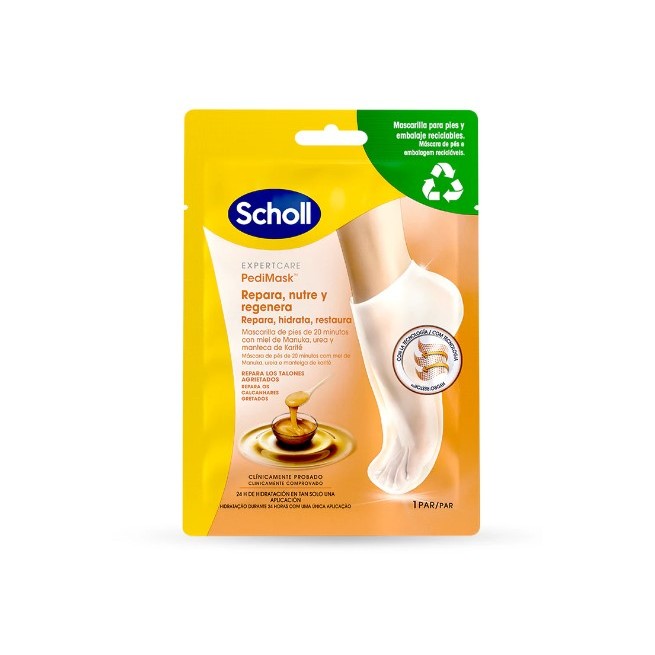 Scholl PediMask con Miel de Manuka 1 Par