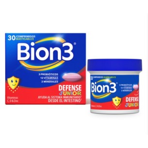 Bion3 Defense Junior 30 Comprimidos Masticables