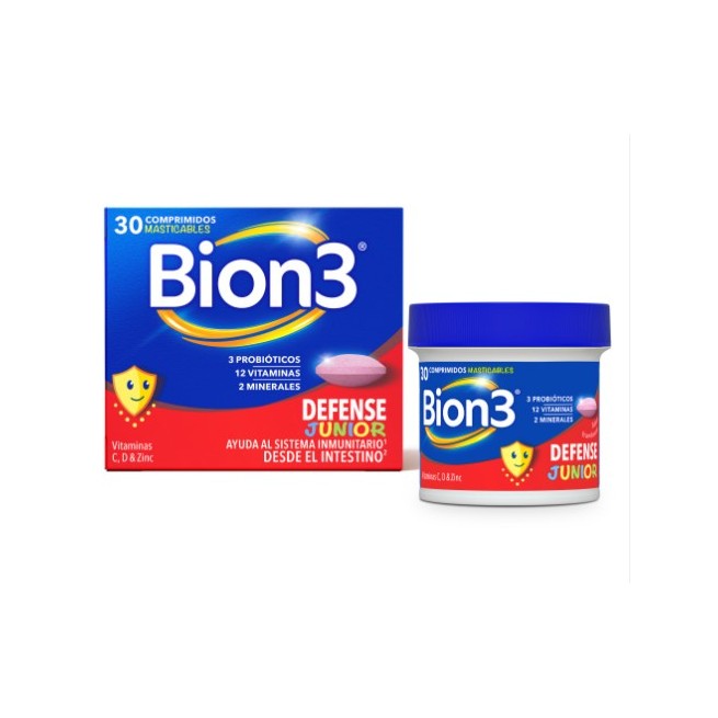 Bion3 Defense Junior 30 Comprimidos Masticables