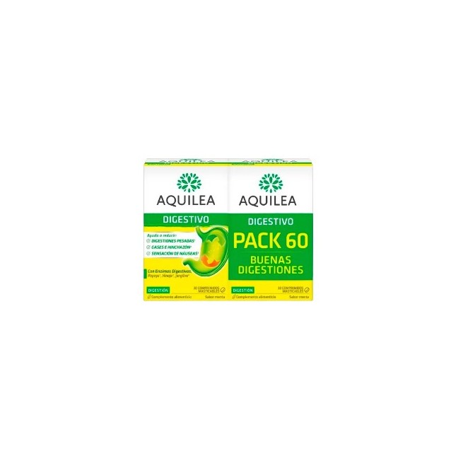 Aquilea Digestivo Duplo 30+30 comprimidos masticables