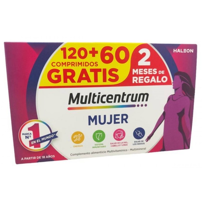 MULTICENTRUM MUJER 120+60 comp