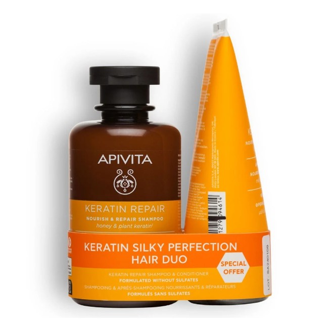 APIVITA PACK KERATIN REPAIR CHAMPÚ+ACONDICIONADOR