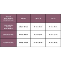CUMLAUDE BRAGA MENSTRUAL TALLA L