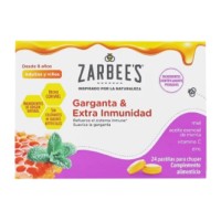 ZARBEE'S GARGANTA & EXTRA INMUNIDAD 24 PASTILLAS PARA CHUPAR