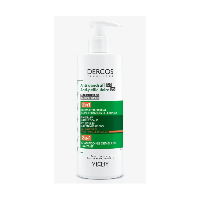 DERCOS CHAMPÚ ANTICASPA 2EN1 390ML