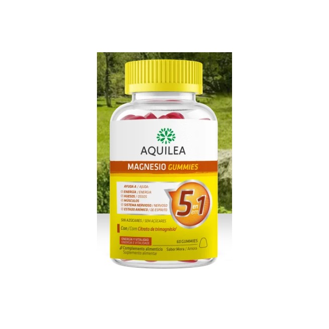 AQUILEA MAGNESIO 60 GUMMIES SABOR MORA