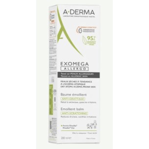 A-DERMA EXOMEGA ALLERGO BÁLSAMO EMOLIENTE 200ML