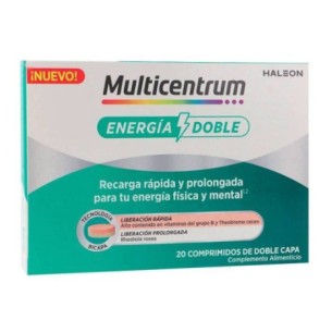 MULTICENTRUM ENERGÍA DOBLE 20 COMPRIMIDOS