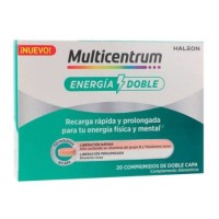MULTICENTRUM ENERGÍA DOBLE 20 COMPRIMIDOS