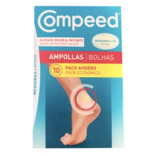 COMPEED AMPOLLAS TALLA MEDIANA 10 UNIDADES