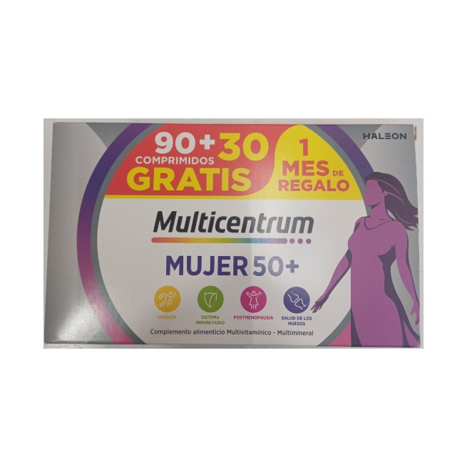 Multicentrum Mujer 50+ 90 Comprimidos + 30 Gratis