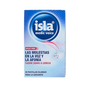 Isla Medic Voice Sabor Cereza 20 Pastillas Blandas