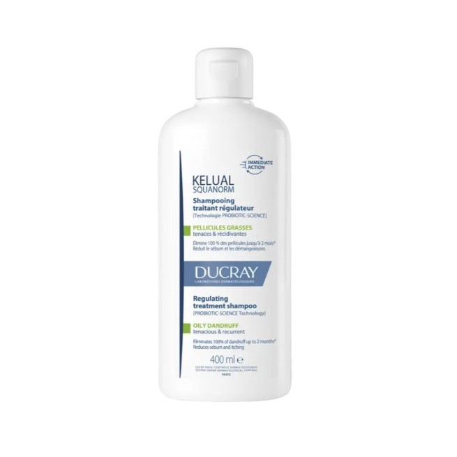 Kelual Squanorm Champú Tratante Caspa Grasa 400 Ml