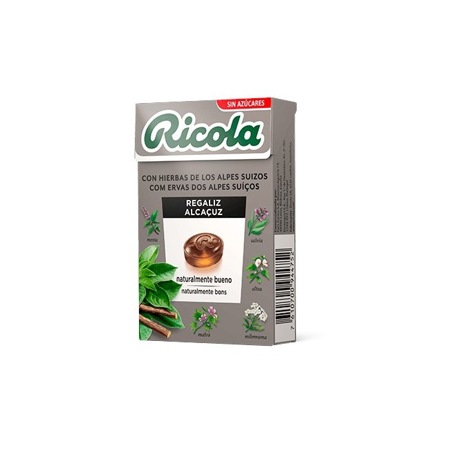 Ricola Caramelos Sin Azúcares Regaliz 50 Gr