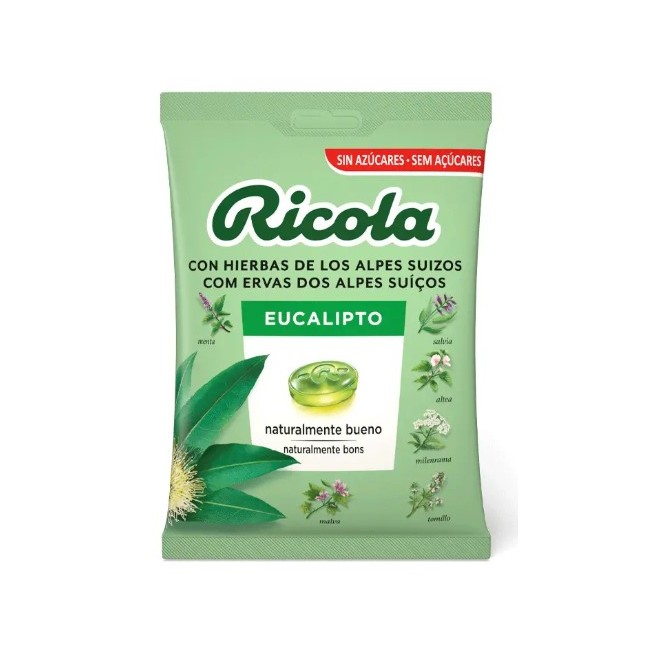 Ricola Caramelos Sin Azúcares Eucalipto 70 Gr