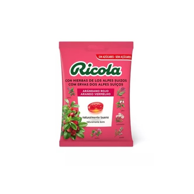 Ricola Caramelos Sin Azúcares Arándano Rojo 70 Gr