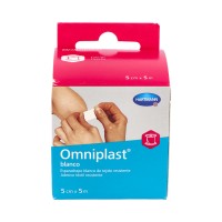 Omniplast esparadrapo hipoalérgico tejido resistente 5mx5cm 1ud