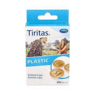 Tiritas plástico redondas 20uds