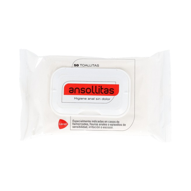 Ansollitas Toallitas de Higiene Anal 50uds