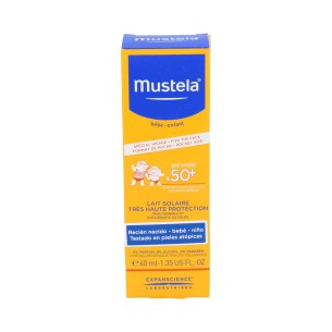 Mustela Leche Solar Facial Muy Alta Protección SPF50+ 40ml