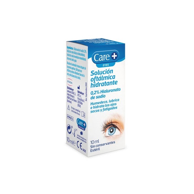 Care+ Solución Oftálmica Hidratante 0,2% Ácido Hialurónico 10ml