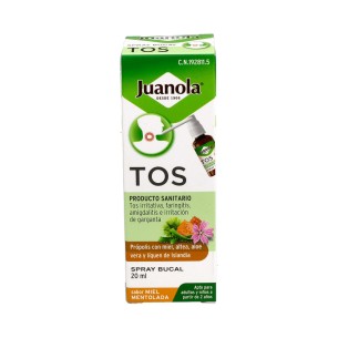 Juanola Tos Spray Bucal Miel Mentolada 20ml