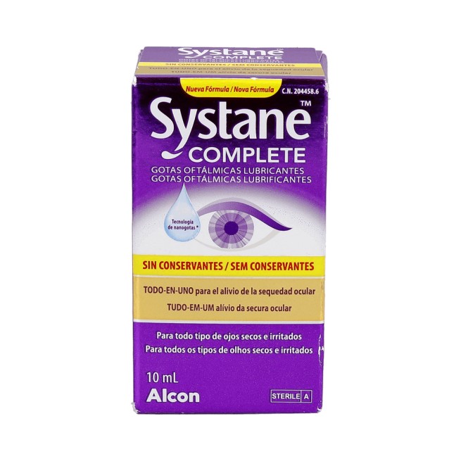 Systane Complete Gotas Oftálmicas Lubricantes sin Conservantes 10ml
