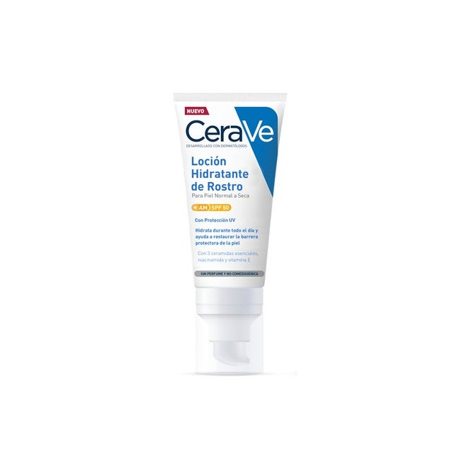 CeraVe Loción Hidratante de Rostro SPF50 52ml