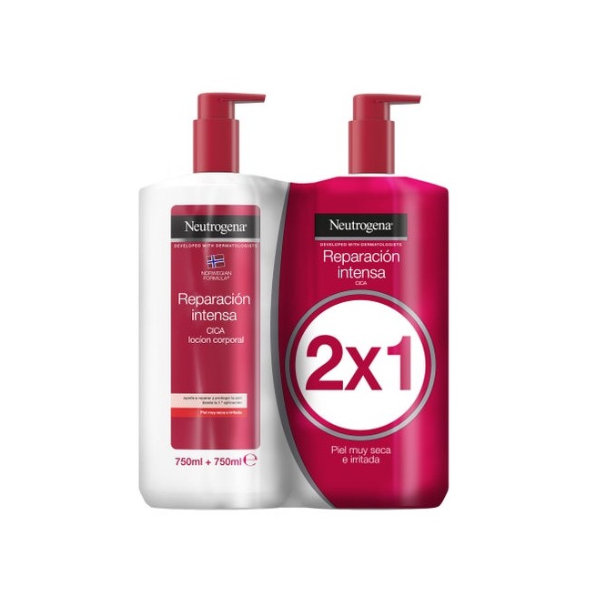 Neutrogena Loción Corporal Reparación Intensa Piel muy Seca 2x750ml