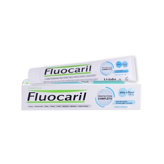 Fluocaril Protección Completa Zinc + Fluor Blanqueante 75ml