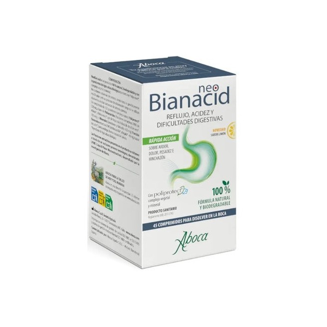 Aboca Neobianacid Sabor Limón 45 comp