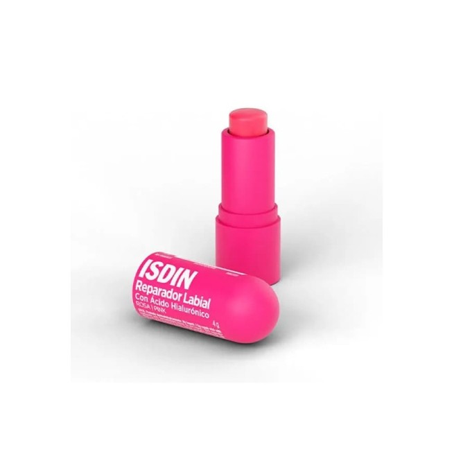 ISDIN Reparador Labial con Ácido Hialurónico Stick Rosa 4g