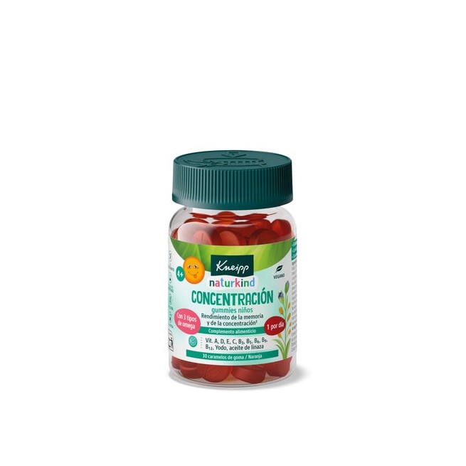 Kneipp Naturkind Concentración Niños 30 gummies