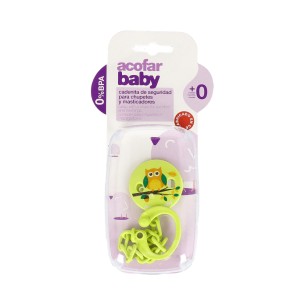 Acofarbaby cadena de chupete osito 1ud