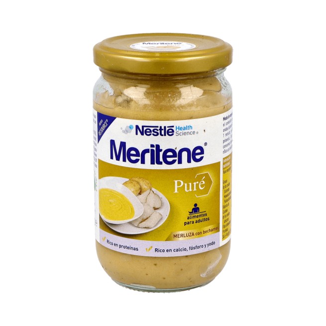 Meritene Nutrición Reforzada Puré Merluza con Bechamel 300g