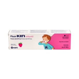 Fluor Kin Infantil Pasta Dentífrica Fresa 50ml