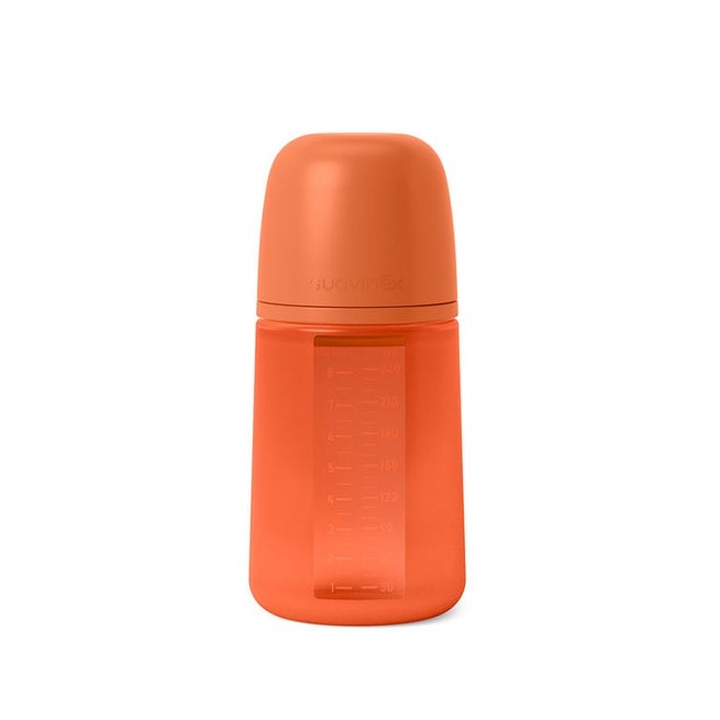 Suavinex Biberón Silicona Intense Colour + 3M 240ml