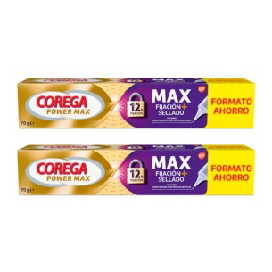 Duplo Corega Max Fijación + Sellado Sin Sabor 2 x 40 g
