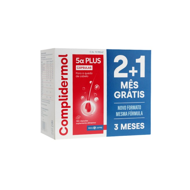 Complidermol 5 Alfa Plus 180 cápsulas