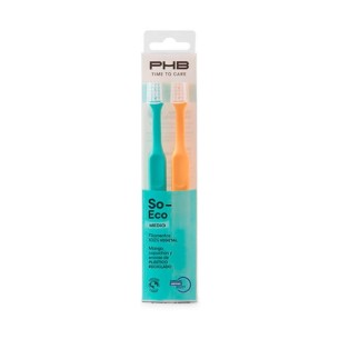 Cepillo Dental Suave Adulto PHB Time to Care SO Eco 2 unidades