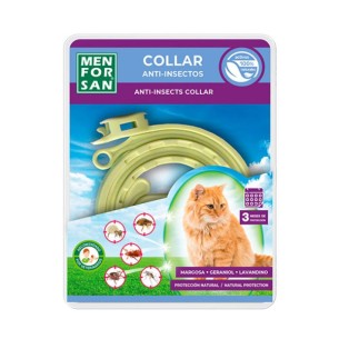 Menforsan Collar Anti insectos para Gatos
