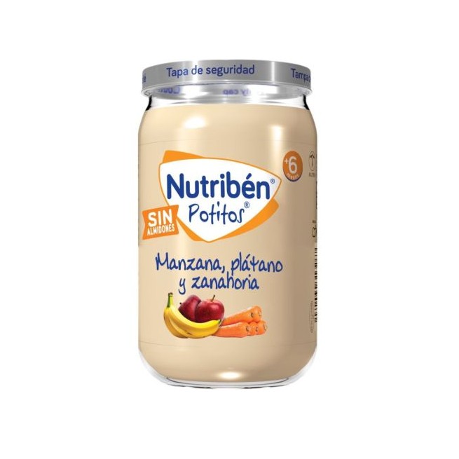 Nutriben Potito Manzana Plátano y Zanahoria 235 g