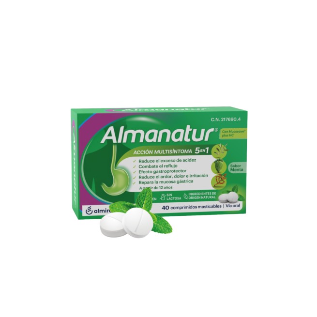 Almanatur 40 comprimidos sabor menta