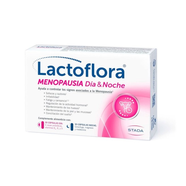 Lactoflora Menopausia Día y Noche 30 cápsulas de día + 30 cápsulas de noche