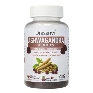 Ashwagandha KSM-66 Drasanvi 90 gominolas sabor cereza
