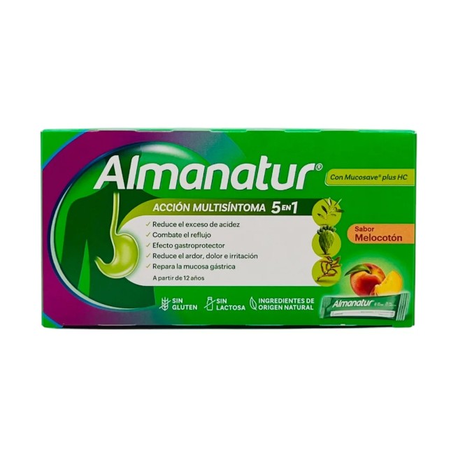 Almanatur 20 sticks sabor melocotón