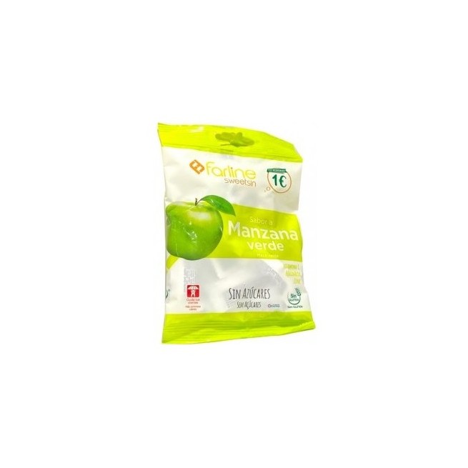 Farline Sweetsin sabor Manzana  35 g Caramelos sin Azúcar