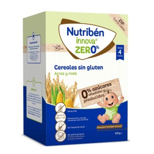 Nutriben Innova ZERO% Papilla de Cereales Sin Gluten 500 g