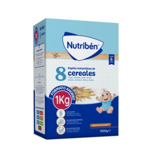 Nutriben 8 Cereales Papilla 1kg Formato Ahorro